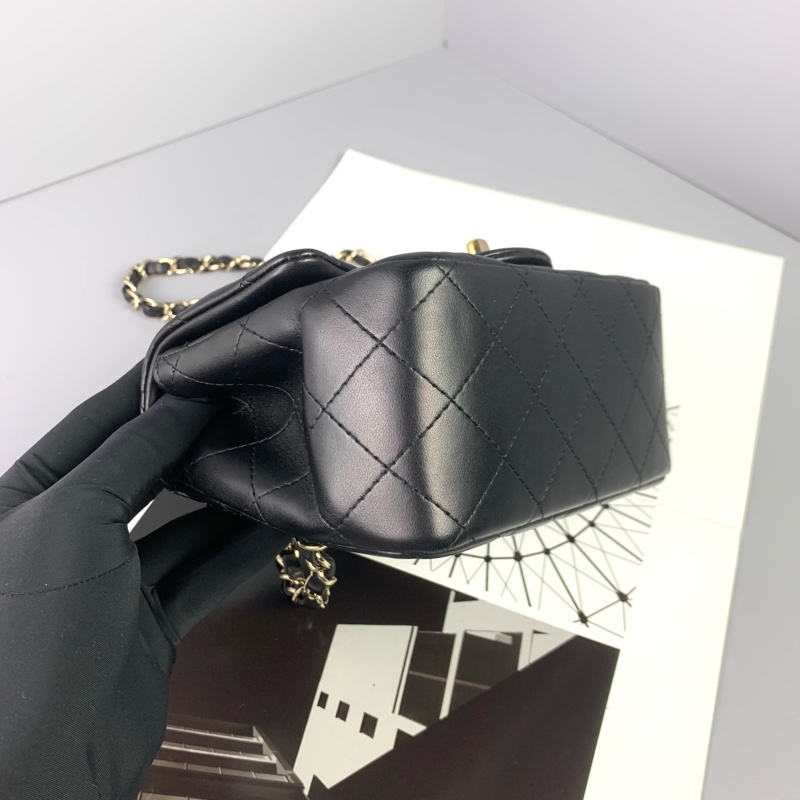 ◻️Chanel黑色淡金方胖子-芯片款-6