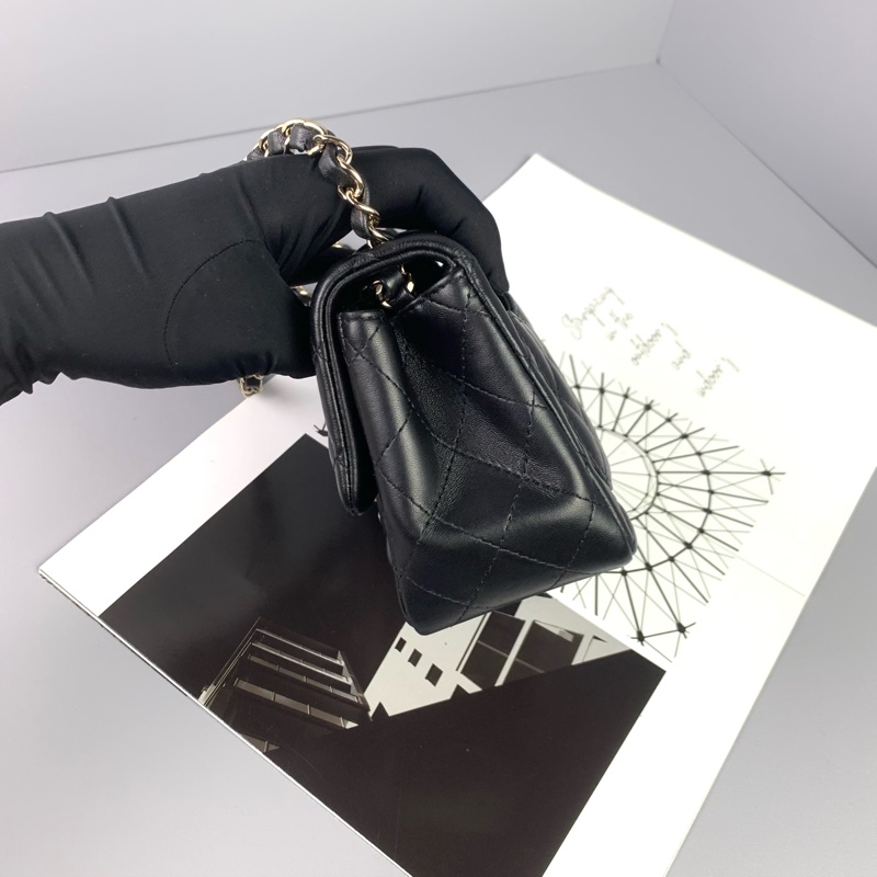 ◻️Chanel黑色淡金方胖子-芯片款-8