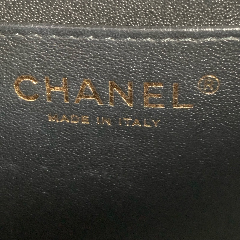 ◻️Chanel黑色淡金方胖子-芯片款-11