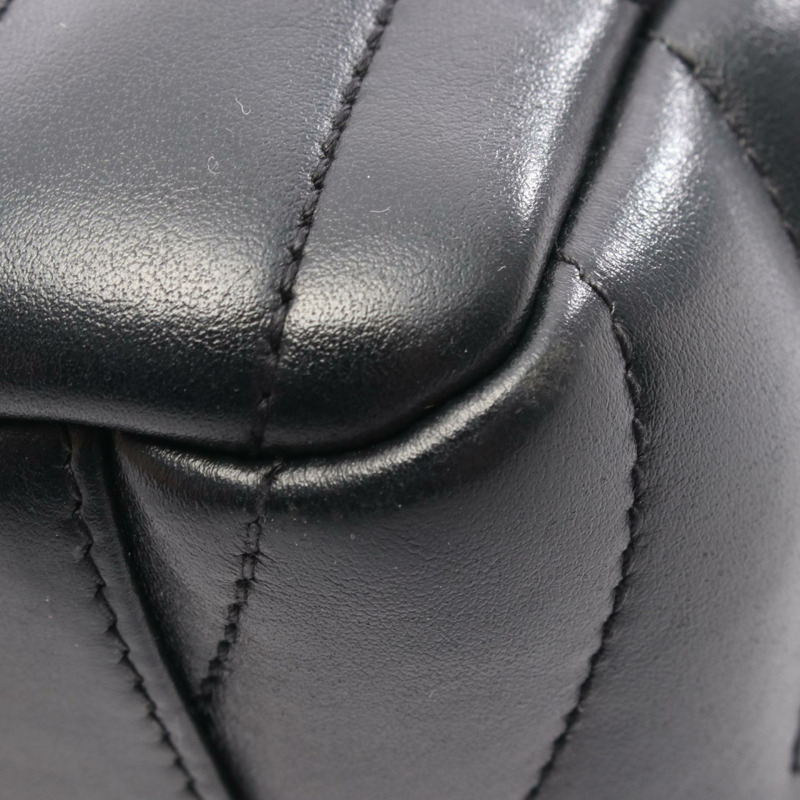 SAINT LAURENT PARIS LouLou 斜背鏈條單肩包 574102 皮革 黑色-5