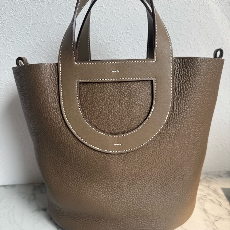 Hermes 大象灰豬鼻菜籃包-0