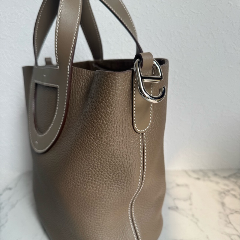 Hermes 大象灰豬鼻菜籃包-3