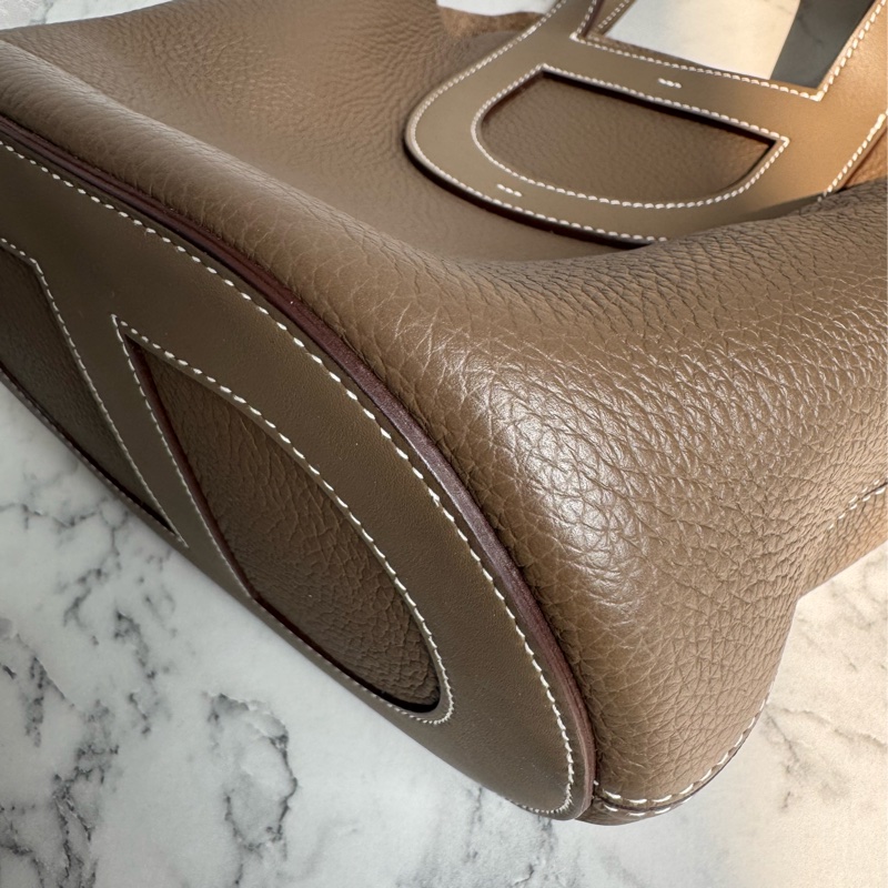 Hermes 大象灰豬鼻菜籃包-13