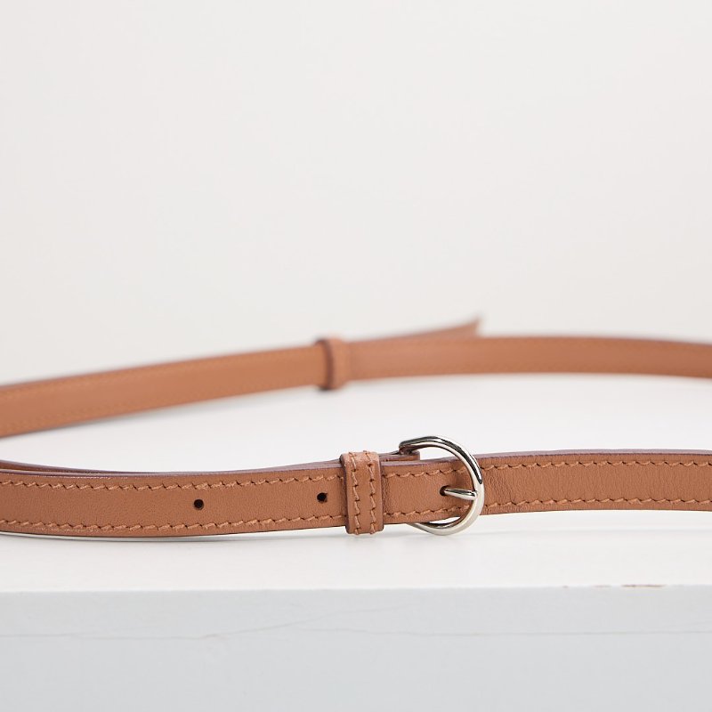 Hermès mini 2424 金棕銀扣B刻-16