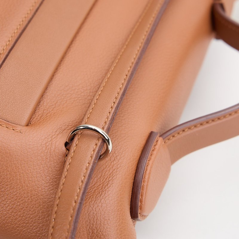 Hermès mini 2424 金棕銀扣B刻-17