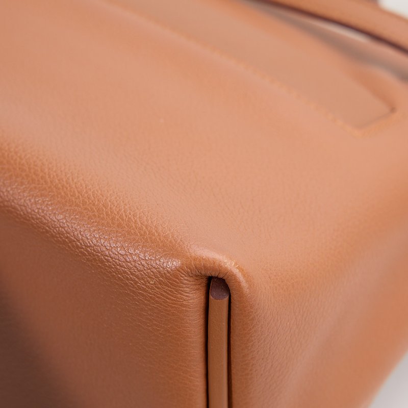 Hermès mini 2424 金棕銀扣B刻-18