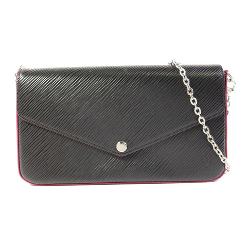 LOUIS VUITTON 【激減優惠】Epi Pochette Felicie銀扣鏈帶肩背袋