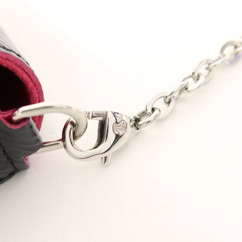 LOUIS VUITTON 【激減優惠】Epi Pochette Felicie銀扣鏈帶肩背袋-9