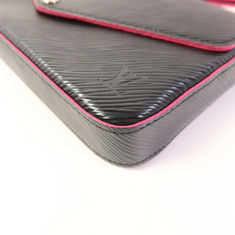 LOUIS VUITTON 【激減優惠】Epi Pochette Felicie銀扣鏈帶肩背袋-15