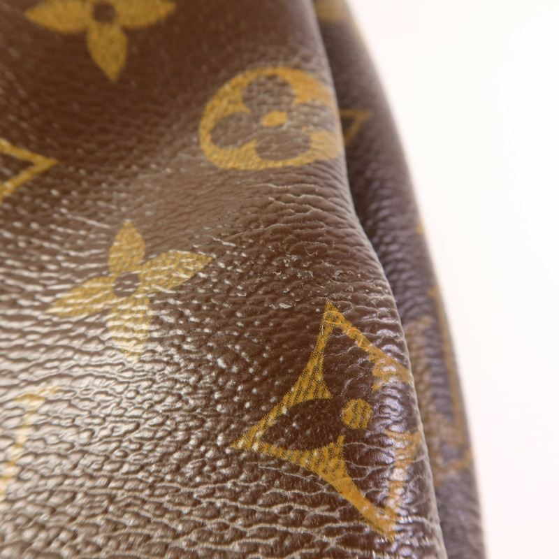 LOUIS VUITTON Monogram Pallas金扣手挽肩背兩用袋棕色/紅色-13