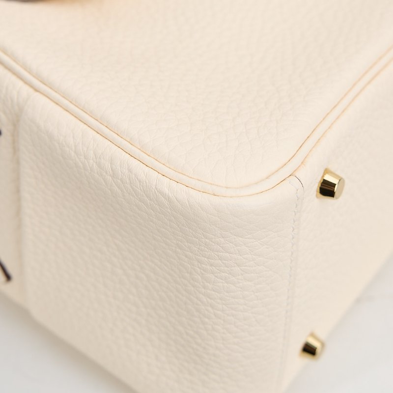 Hermès mini Lindy奶油白金扣-13