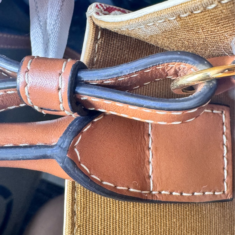 Celine / 賽琳 凱旋門花紋 红色 老花 mini Cabas 手袋-11