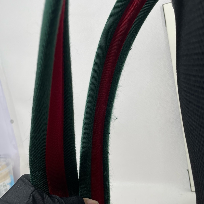 GUCCI Courrier米色塗層帆布老花刺繡雙肩包 後背包 金色五金-29