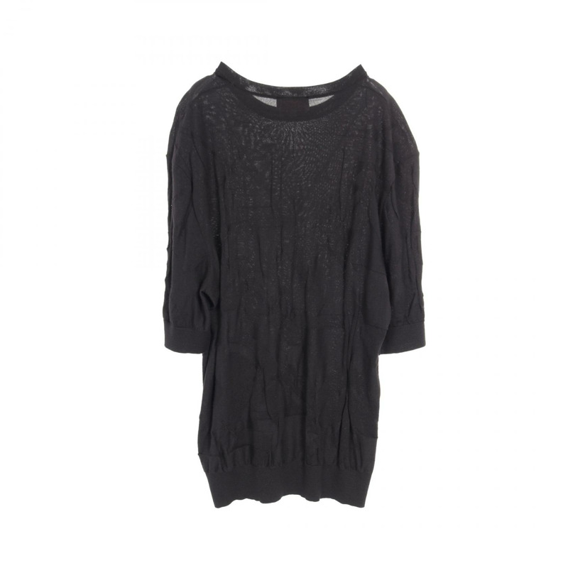 HERMES 針織上衣 31-5725 羊毛 黑色 二手 男款 #XL-1