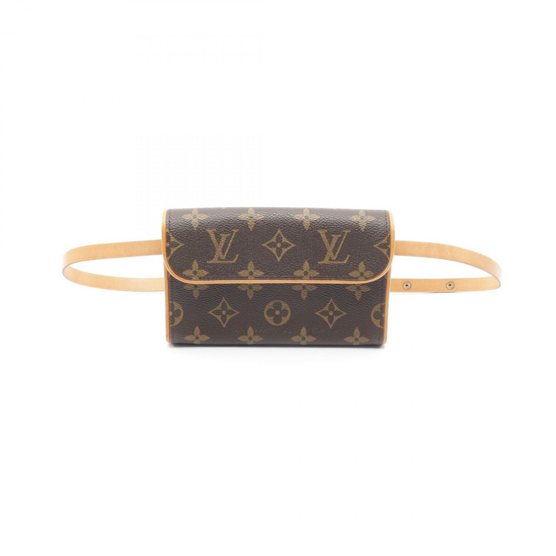 LOUIS VUITTON Pochette Florentine 腰包 M51855 Monogram 帆布 棕色 二手 LV-0