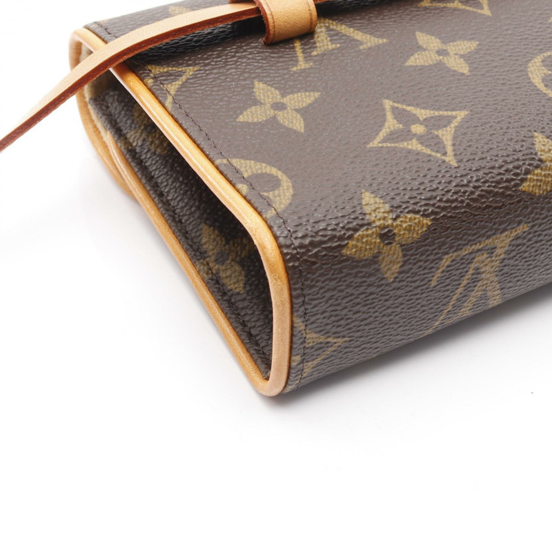 LOUIS VUITTON Pochette Florentine 腰包 M51855 Monogram 帆布 棕色 二手 LV-5