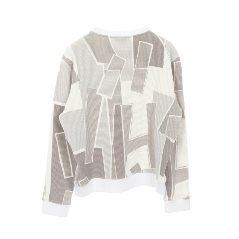 HERMES H Cinetic 運動衫 棉質 白色 灰色 多色 二手 男士 #S-1