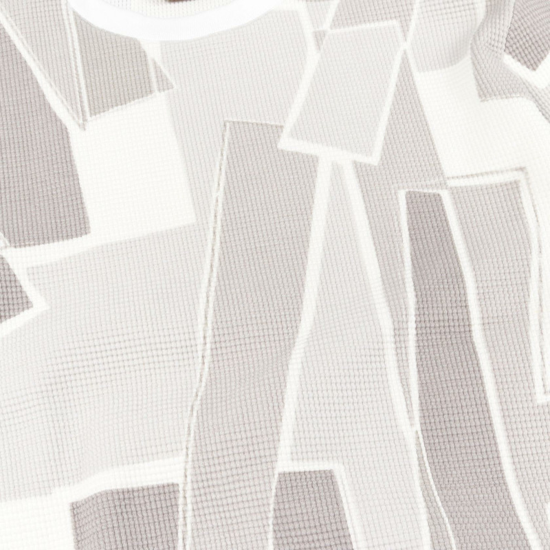 HERMES H Cinetic 運動衫 棉質 白色 灰色 多色 二手 男士 #S-5