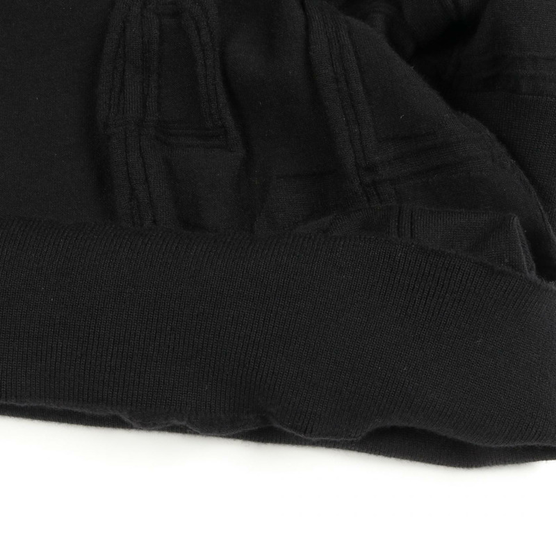 愛馬仕 Jeu de points harnais 針織毛衣羊毛衫 黑色 二手 男款 #S-7