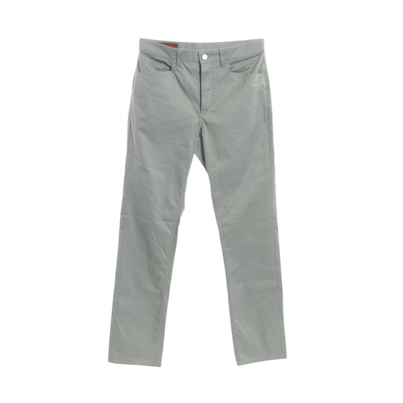 愛馬仕 (HERMES) 直筒牛仔褲，純棉材質，灰色，二手男款，尺寸 40-0