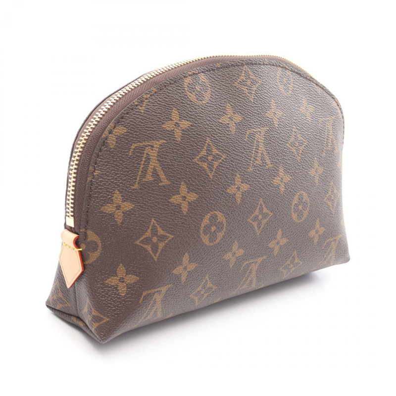 LOUIS VUITTON Pochette Cosmetic MM 包 M46579 Monogram 帆布 棕色 二手-1