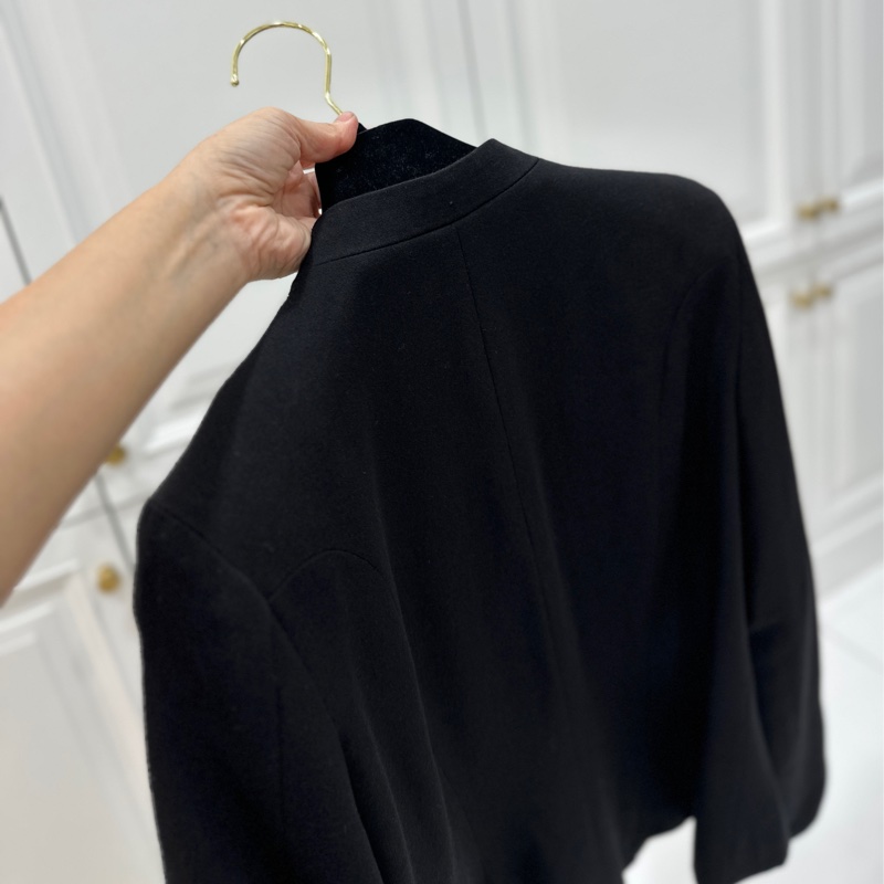 CHANEL 香奈兒 黑色 立領 西外 西裝外套 夾克 外套-5