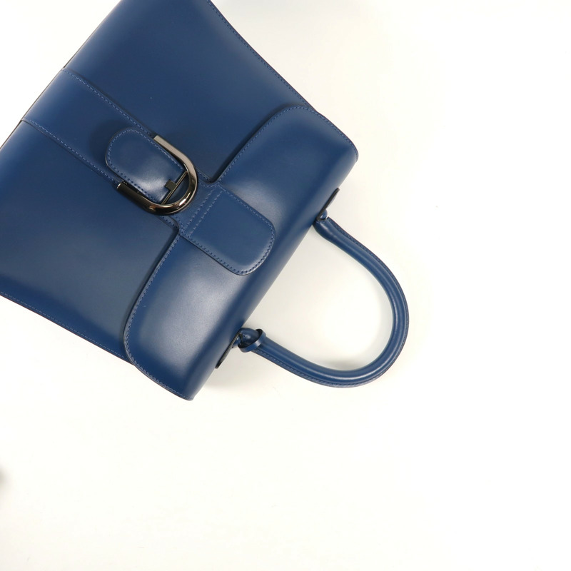 Delvaux 牛皮皮革Brillant MM銀扣手挽肩背兩用袋-7