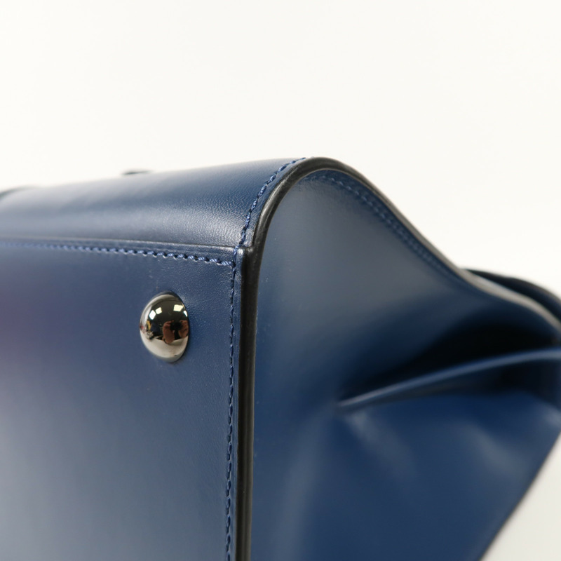 Delvaux 牛皮皮革Brillant MM銀扣手挽肩背兩用袋-10