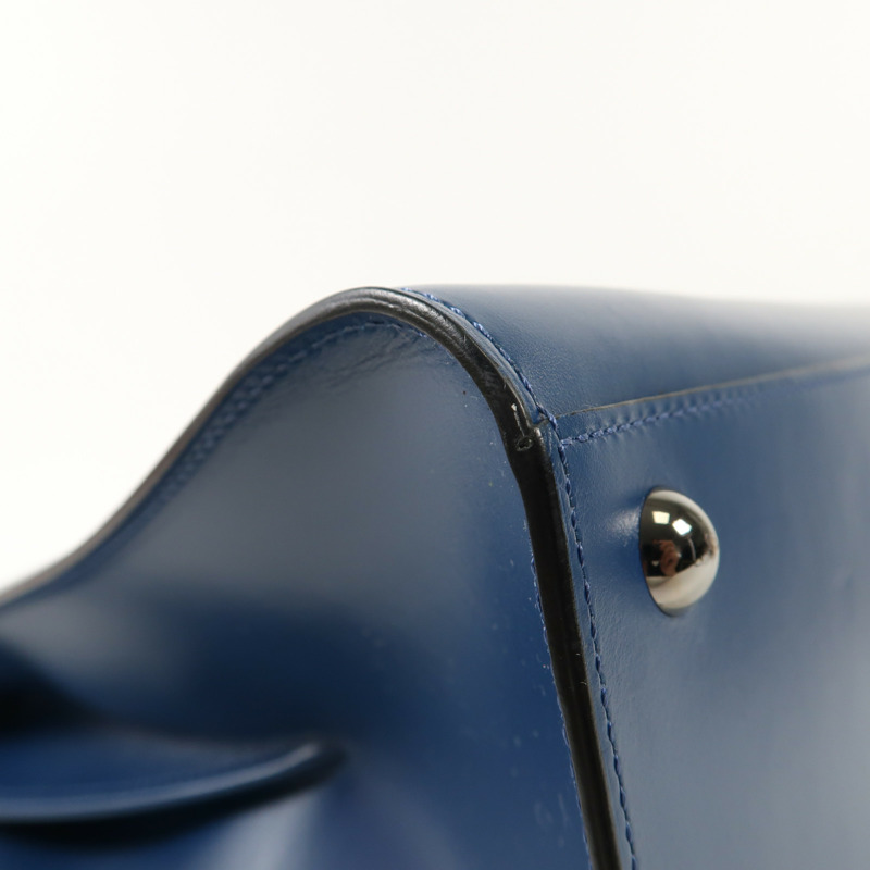 Delvaux 牛皮皮革Brillant MM銀扣手挽肩背兩用袋-11