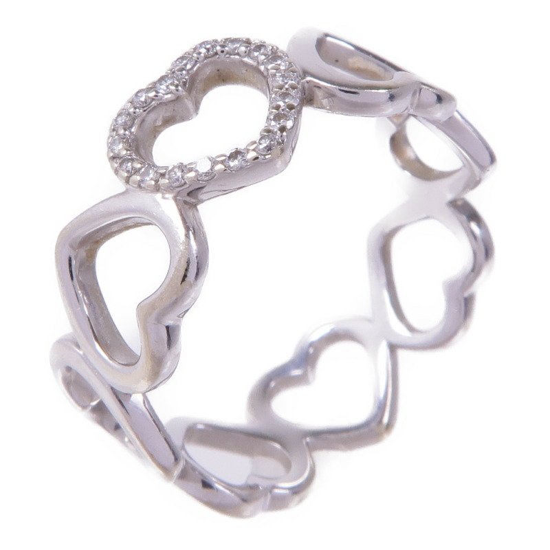 TIFFANY&CO 18K白金Diamond Ring鑽石戒指US#6-0