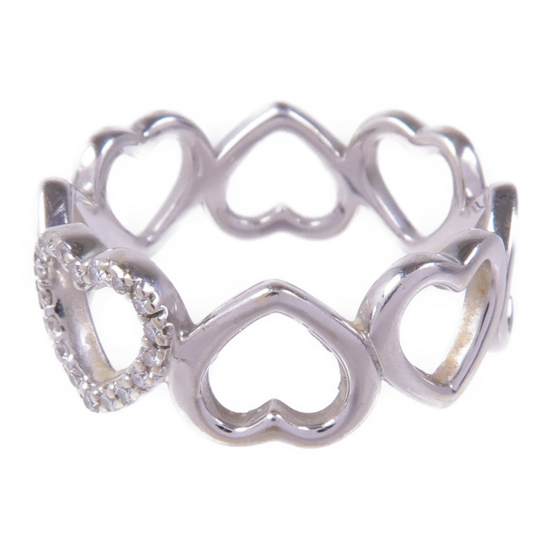 TIFFANY&CO 18K白金Diamond Ring鑽石戒指US#6-2