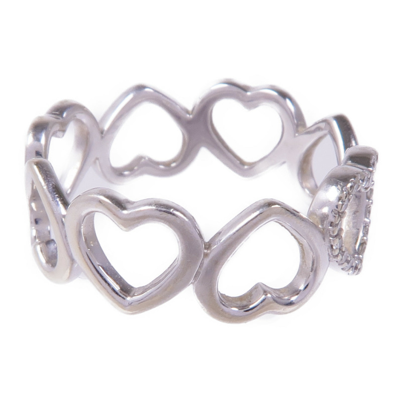 TIFFANY&CO 18K白金Diamond Ring鑽石戒指US#6-3