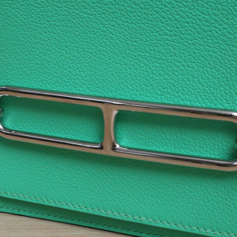 Roulis 豬鼻子 19 0S氣泡綠拼0Z漫畫綠 EC皮 B刻 銀扣-4