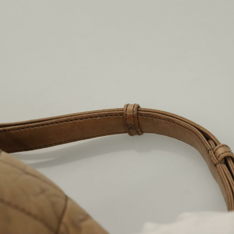 【日本直送】香奈兒 Wild Stitch 肩包 皮革 棕金色 CC 正品 yk19057-13