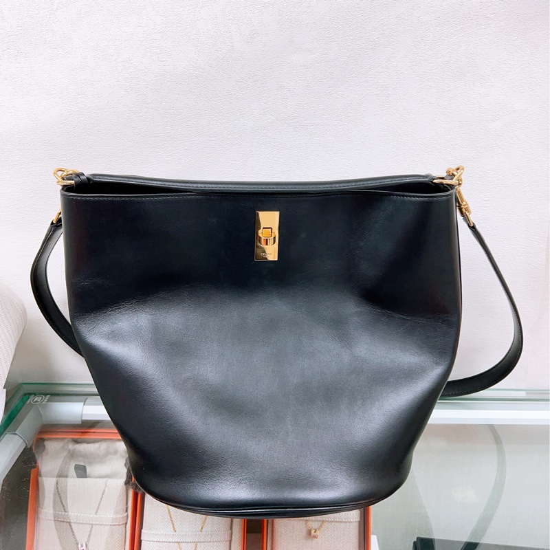 Celine 16 黑色水桶包-0
