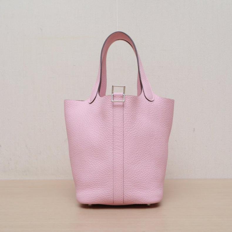 Picotin 18 菜籃 3Q新櫻花粉 TC皮 K 2025 銀扣-0