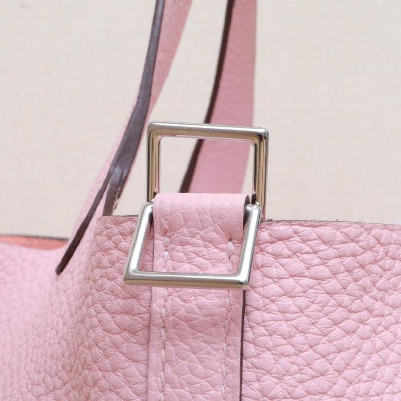 Picotin 18 菜籃 3Q新櫻花粉 TC皮 K 2025 銀扣-4