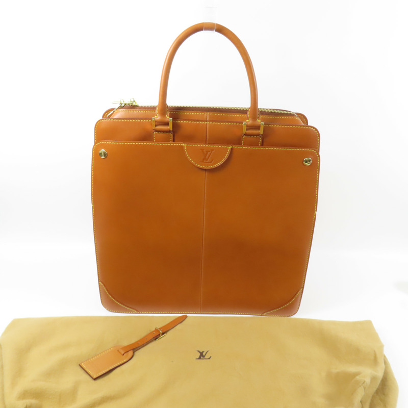 LOUIS VUITTON 皮革Negeb PM金扣手挽袋-15