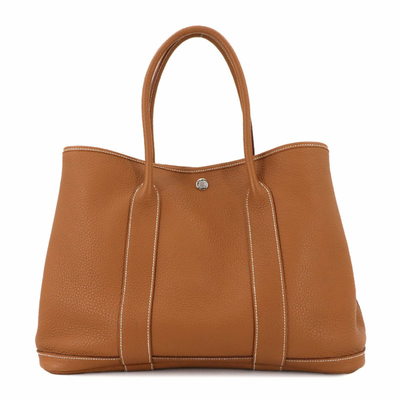 Hermes Hermès Garden Party 36 PM 手提包,Negonda,金色,N 印章,銀色五金-0