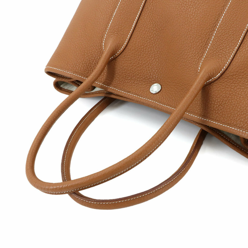 Hermes Hermès Garden Party 36 PM 手提包,Negonda,金色,N 印章,銀色五金-5