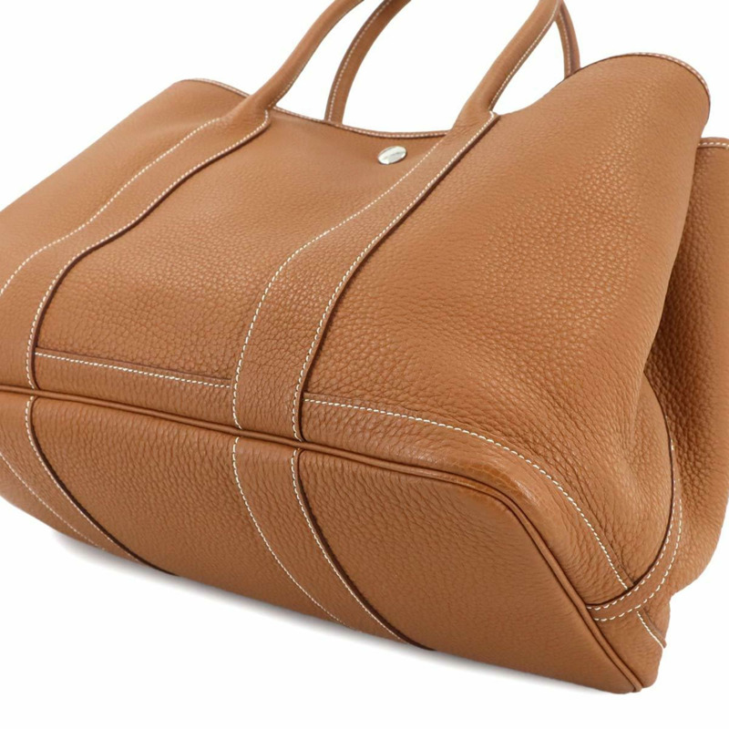 Hermes Hermès Garden Party 36 PM 手提包,Negonda,金色,N 印章,銀色五金-8
