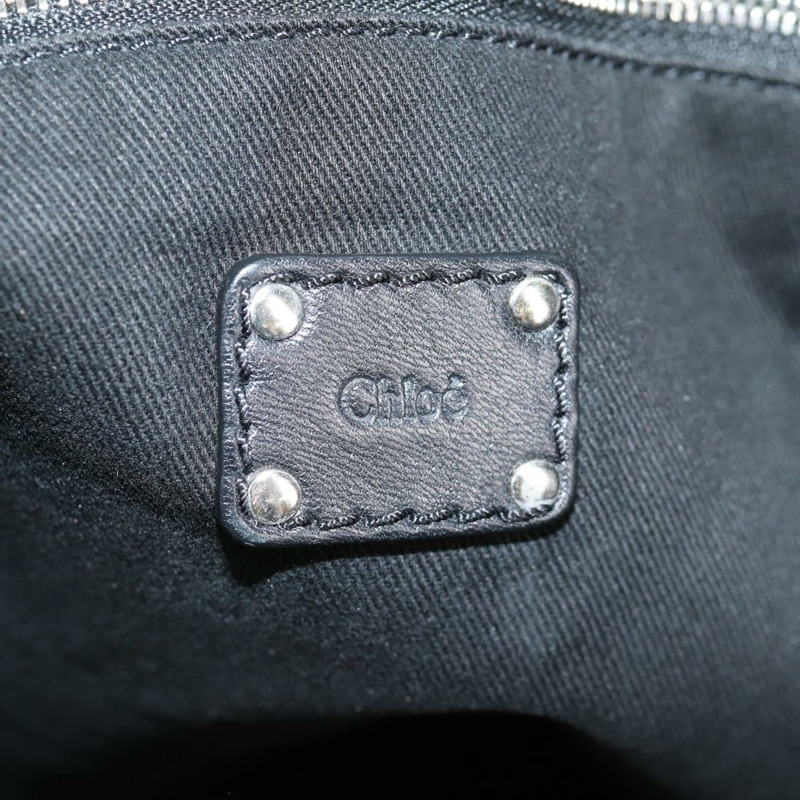 【日本直送】Chloe 手提包 皮革 黑色 銀色 正品 ki5834-20