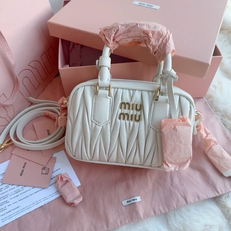 Miu Miu  保齡球手提包 小號-0