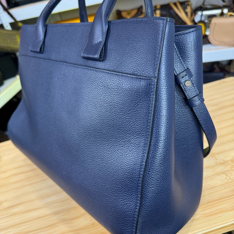 CHANEL 海軍藍牛皮Neo Executive Tote托特手提/側背🩵筆電公事包-4