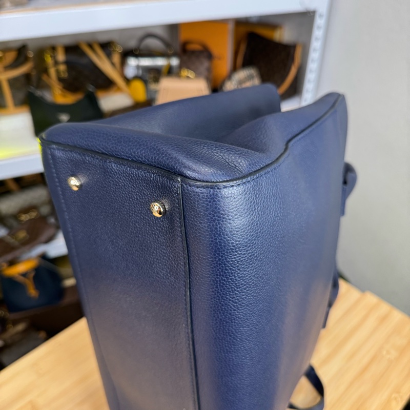 CHANEL 海軍藍牛皮Neo Executive Tote托特手提/側背🩵筆電公事包-10