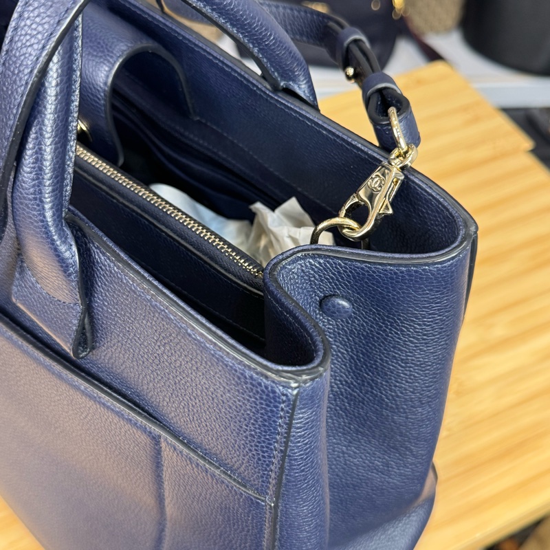 CHANEL 海軍藍牛皮Neo Executive Tote托特手提/側背🩵筆電公事包-15