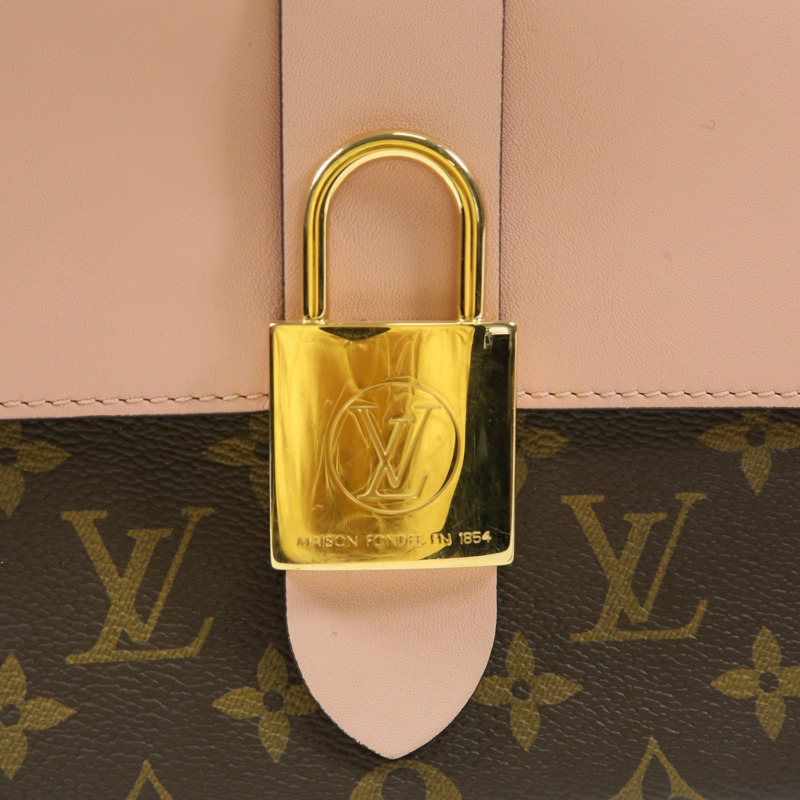 LOUIS VUITTON Monogram Locky BB金扣手挽肩背兩用袋-7