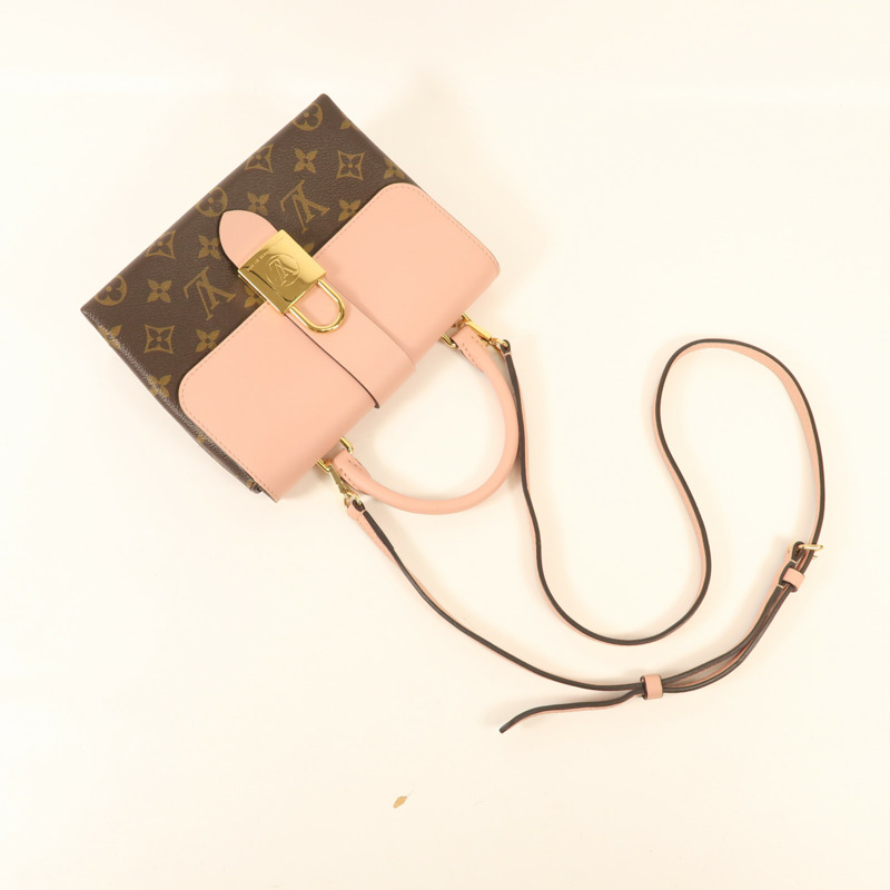 LOUIS VUITTON Monogram Locky BB金扣手挽肩背兩用袋-8