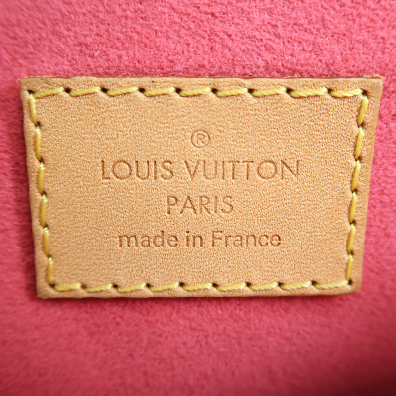 LOUIS VUITTON Monogram Patches Pochette Metis金扣手挽肩背兩用袋棕色-4
