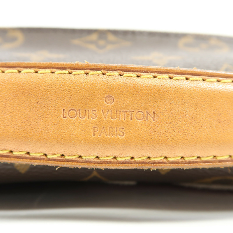 LOUIS VUITTON Monogram Patches Pochette Metis金扣手挽肩背兩用袋棕色-5